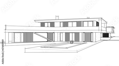 3d render of a house