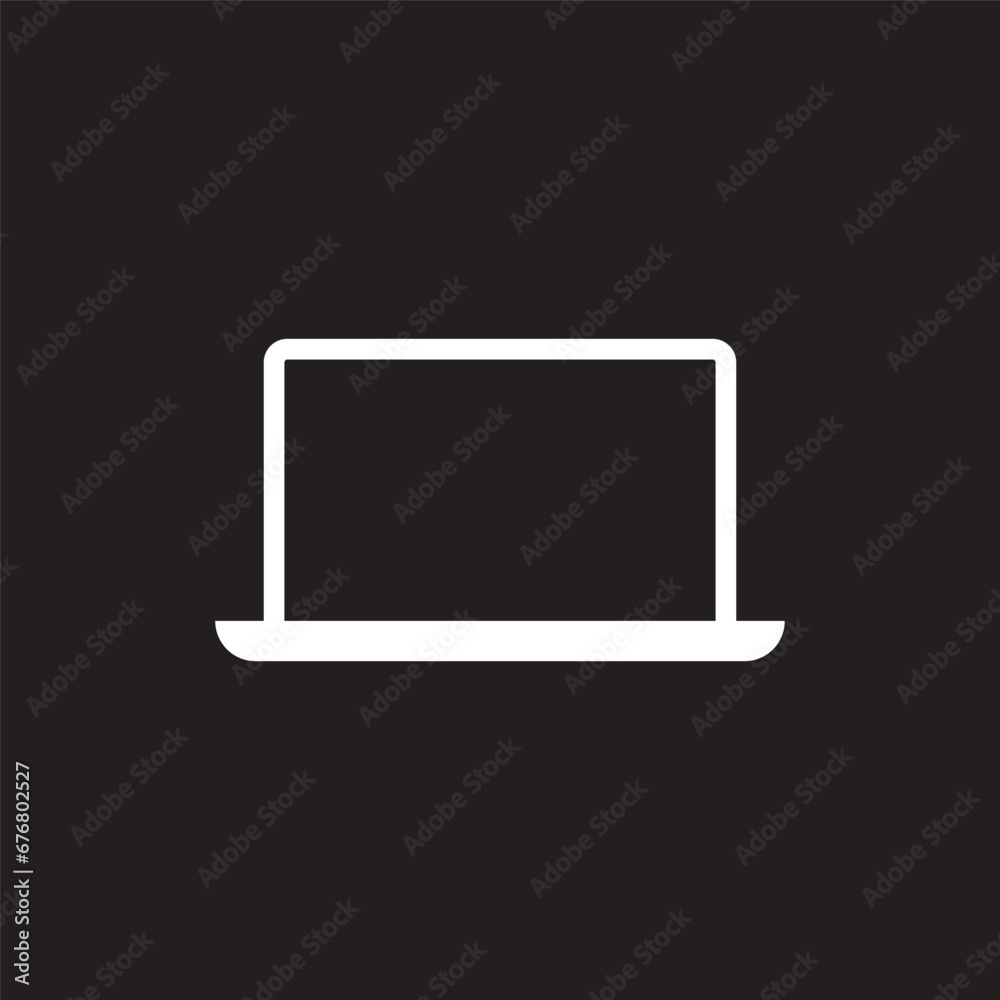 Laptop outline icon. Laptops or notebook Flat and line art Tab. Laptop outline icon. Laptops or notebook Flat and line art Tab.