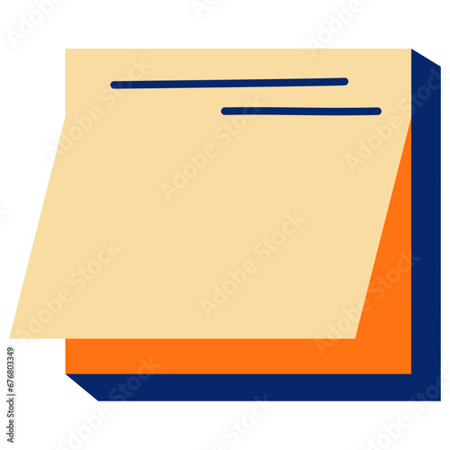 illustration of a clipboard stickynotes