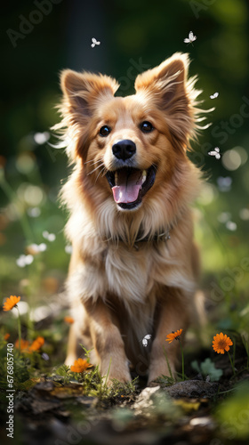 golden retriever puppy © lc design