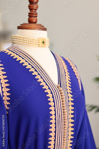 Traditional Moroccan Kaftan, handmade, traditional embroidery