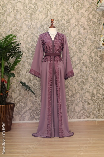 Traditional Moroccan Kaftan, handmade, traditional embroidery