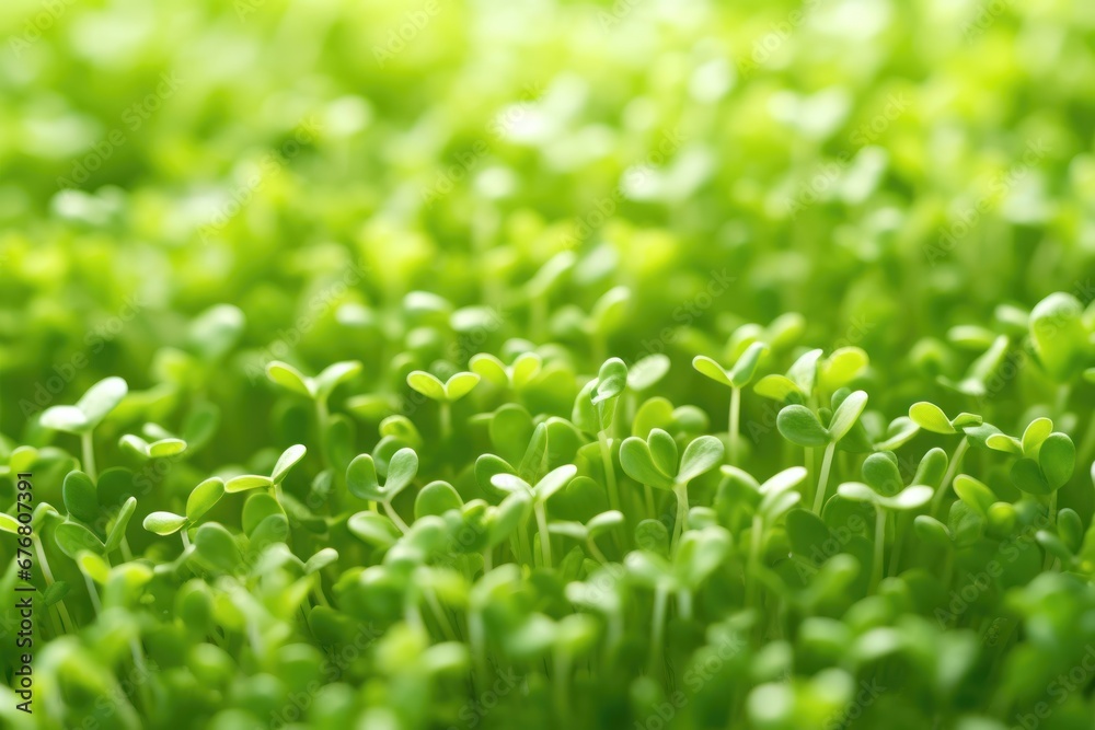 Top view Sprouted seeds, micro greens sprouts growing at home. Organic food, healthy lifestyle and vegan eating. Top view Sprouted seeds, micro greens sprouts growing at home. Organic food, healthy lifestyle and vegan eating.