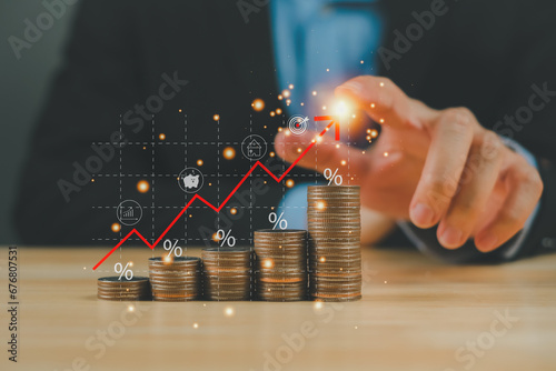 Profit growth financial growth targets investment ratios of funds stocks banks alternative results of savings deposits and pensions Increase investment percentage loan house and land refinancing,