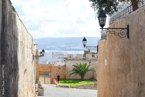 The streets of the old city of Tangier, the authentic city