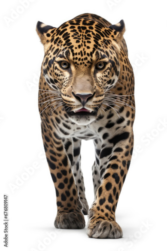 Jaguar on white background © Venka