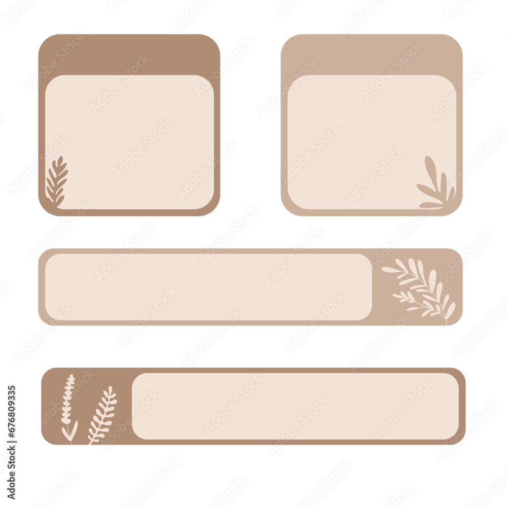set of stickers. Notes Sheets and Stickers Collection. Scrapbooking Design Elements set of stickers. Notes Sheets and Stickers Collection. Scrapbooking Design Elements