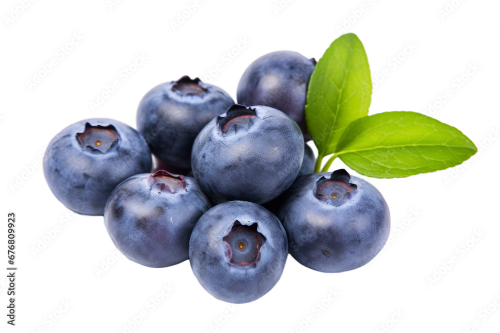 Blueberries on white transparent background Blueberries on white transparent background
