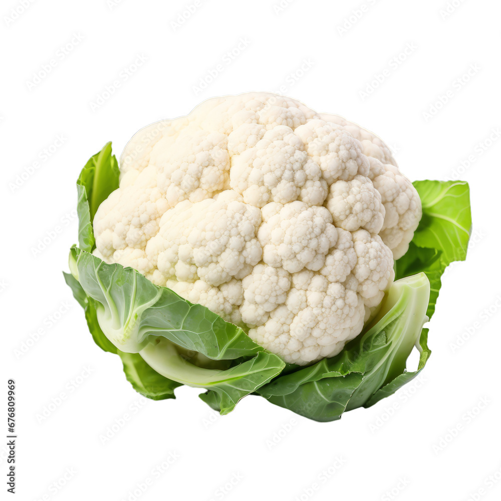 a cauliflower on a white transparent background a cauliflower on a white transparent background