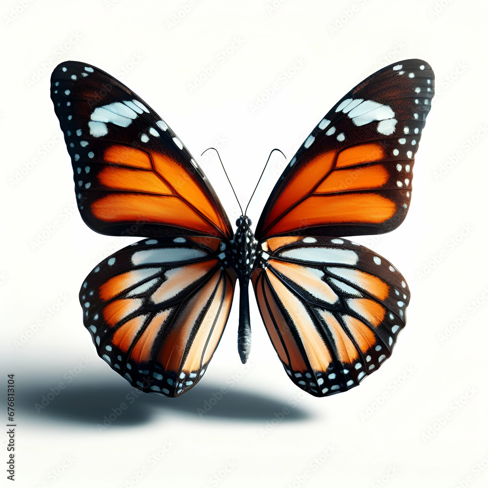 Fototapeta premium Butterfly isolated on white background