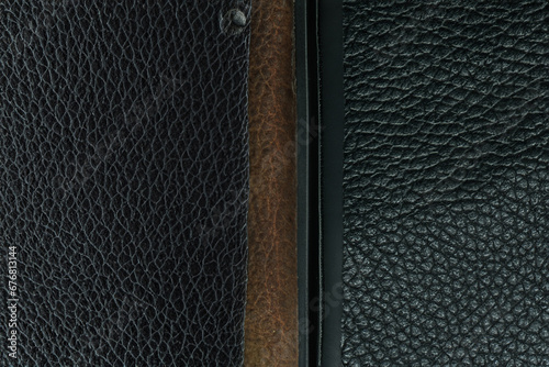 Wallpaper Mural black leather texture background Torontodigital.ca