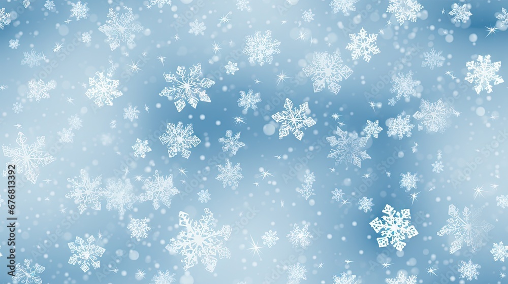 a lot of snowflakes on a blue background with snow flakes on the bottom and bottom of the snowflakes. 