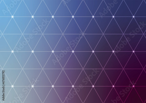 geometric background of triangles, pattern of triangles on blue and purple gradient background, lines of geometric figures