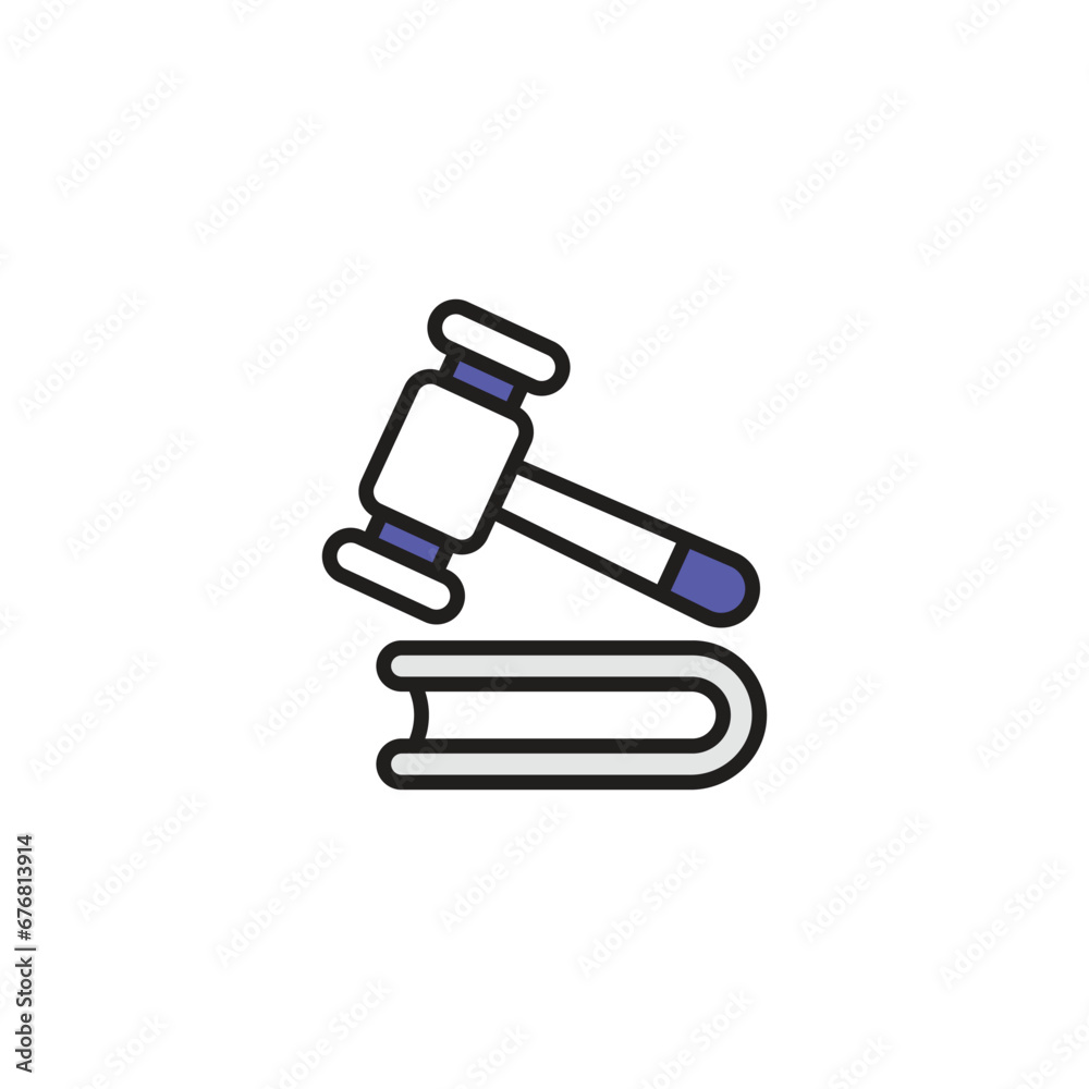 Court icon design with white background stock illustration Court icon design with white background stock illustration