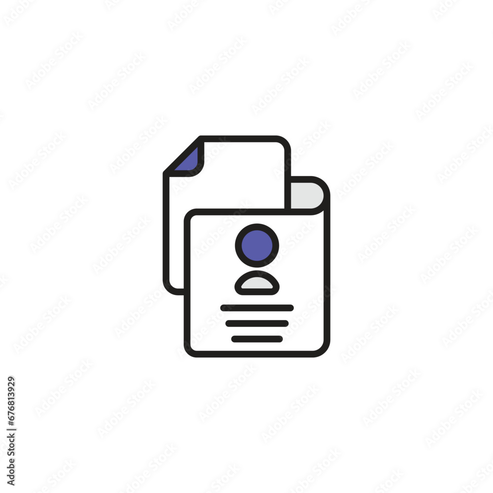Criminal Database icon design with white background stock illustration