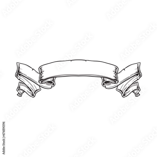 Vinatge Ribbon, Banner - Vector