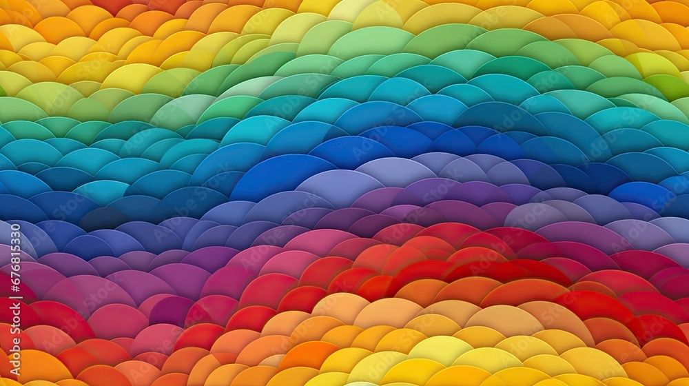a multicolored abstract background with a wavy wave pattern in different shades of blue, yellow, red, green, orange, and pink. generative ai a multicolored abstract background with a wavy wave pattern in different shades of blue, yellow, red, green, orange, and pink. generative ai