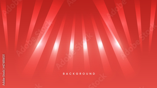 Red lines with sparkling background. Futuristic dynamic motion technology