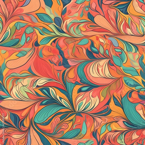 "Soothing Symmetry: Organic Beauty Woven into Seamless Patterns." Generated Ai.