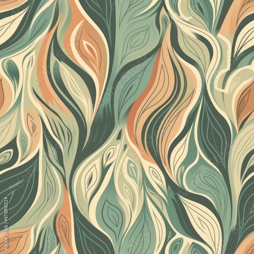 "Serenity in Stitches: Subtle Organic Seamless Patterns Unveiled."Generated Ai.