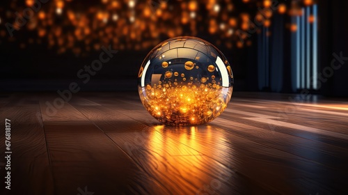 Christmas- ball  tree ornaments  background  Ai generated image