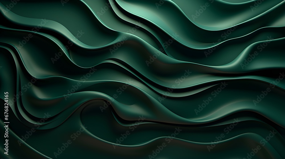 Abstract 3D Background of fluid Shapes in dark green Colors. Dynamic Template for Product Presentation Abstract 3D Background of fluid Shapes in dark green Colors. Dynamic Template for Product Presentation