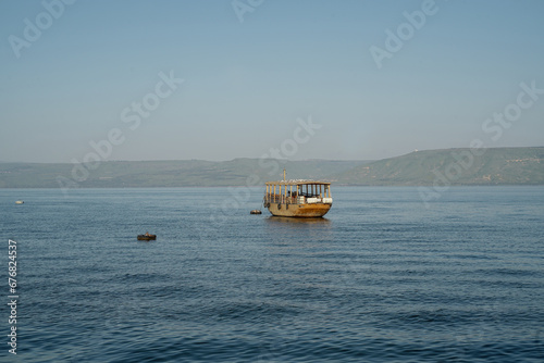The Ancient Galilee Boat at Sea of Galilee