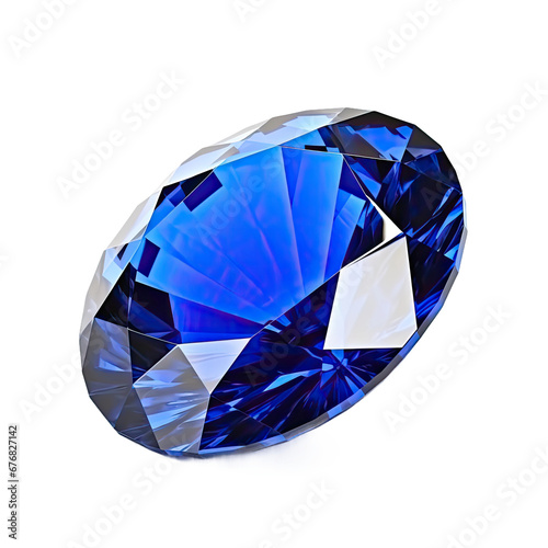 Deep Blue Sapphire Gemstone with Elegant Shine