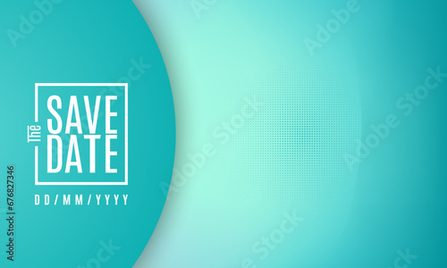 Save the date banner. Can be used for business, marketing and advertising. logo graphic design of event summit made for Technology and upcoming events. Vector EPS 10