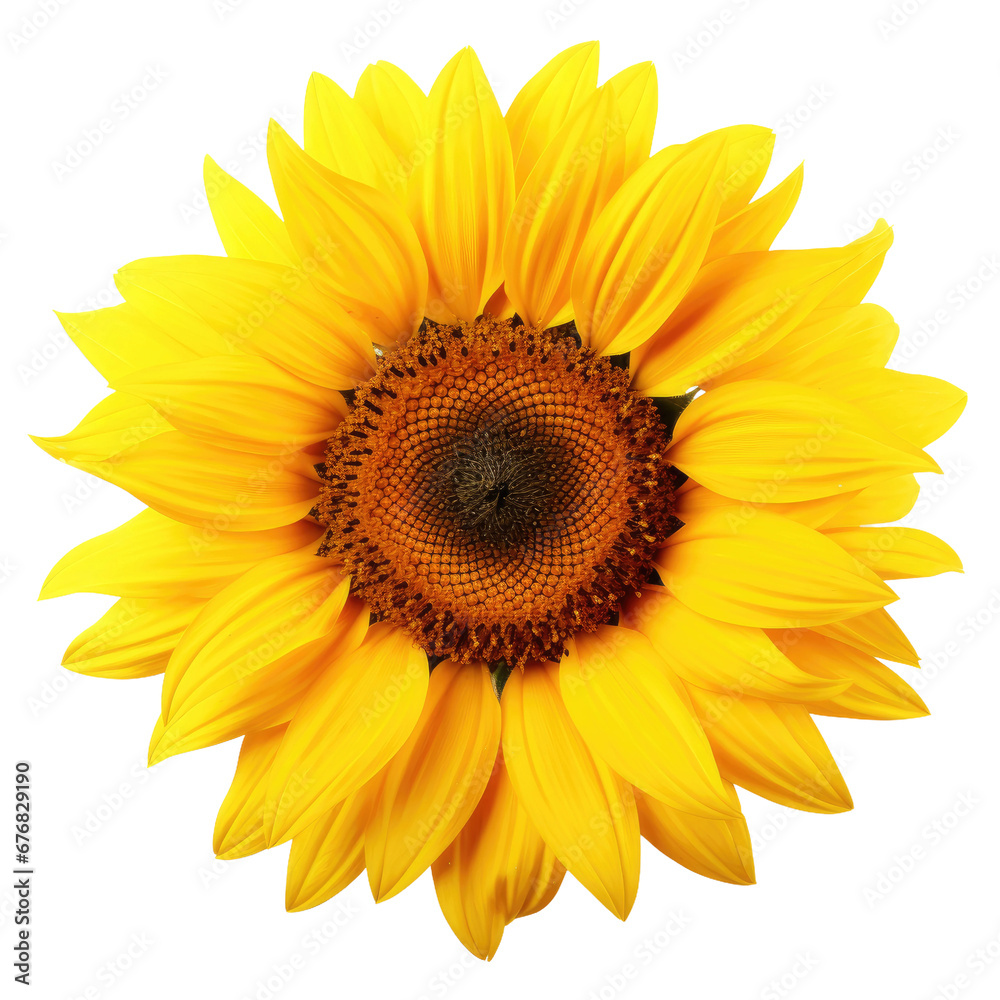 Fototapeta premium Sunflower Bloom, Isolated