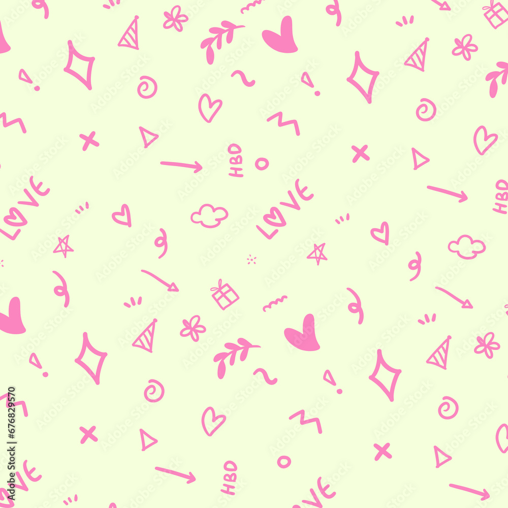 seamless pattern with hearts seamless pattern with hearts
