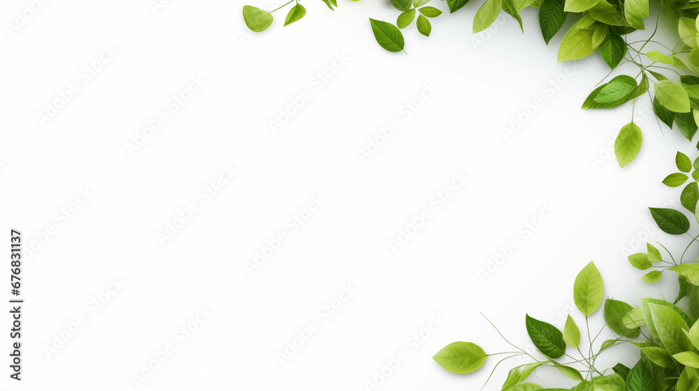 Fresh green leaves background with space for your text. Fresh green leaves background with space for your text.