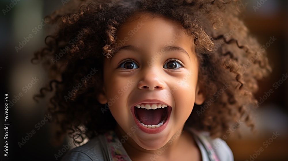 Infectious Laughter - Vibrant Child Celebrating a Joyous Moment Infectious Laughter - Vibrant Child Celebrating a Joyous Moment