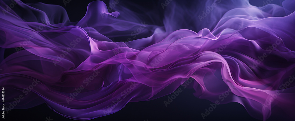 Abstract black and purple glows with smoke and particles. 3d render_ Abstract black and purple glows with smoke and particles. 3d render_