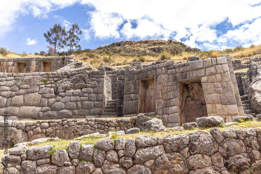 ruínas incas na cidade de Cusco, Peru