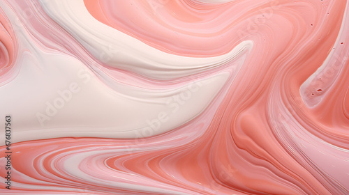 Marble texture mimicking rich swirls of ice cream blends Ai Generative