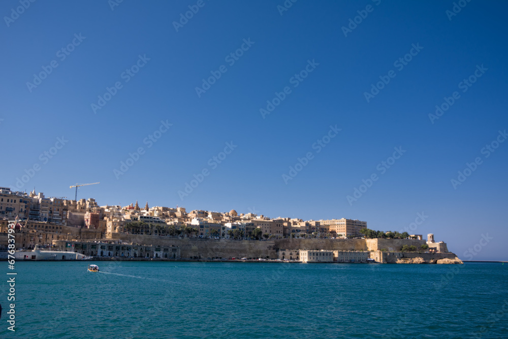Panorama of the city of Valletta, Malta