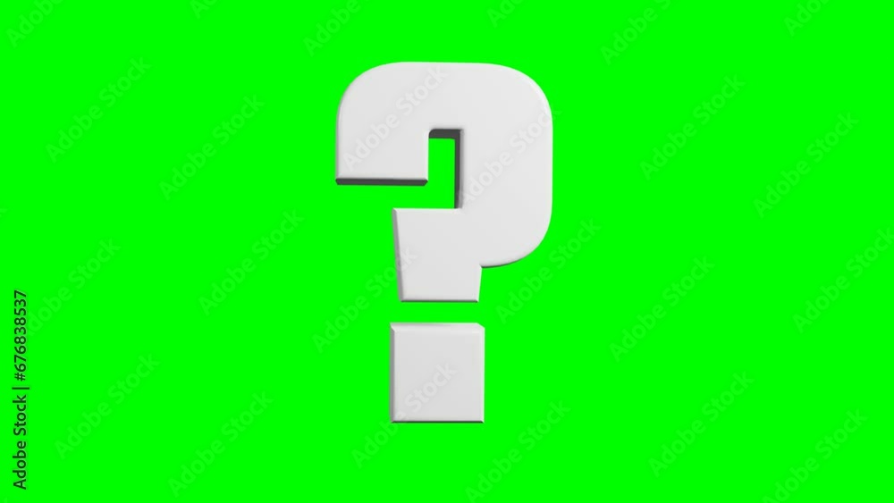3d question mark icon looping video animation 3d question mark icon looping video animation