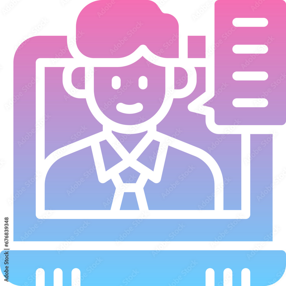 Online Interview Icon Online Interview Icon