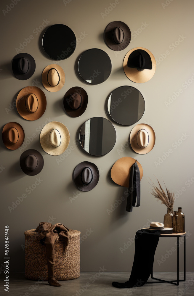 Step into Style: A Dressing Room with Hat Appeal