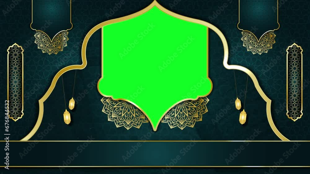 animated luxury islamic background , muslim mosque , islamic design ...