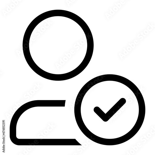 User Alt Tick Circle