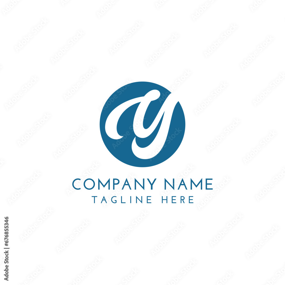 Obraz premium Professional y letter logo for all kinds of business. Y letter logo design free download. Masterday letter logo design