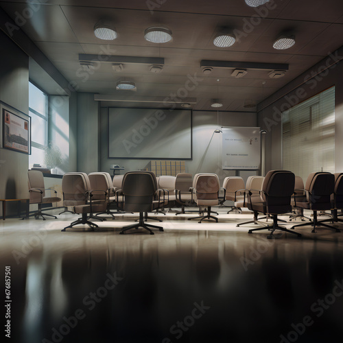Empty conference room