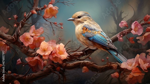 robin on a branch © Amer