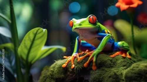 red eyed tree frog © Amer