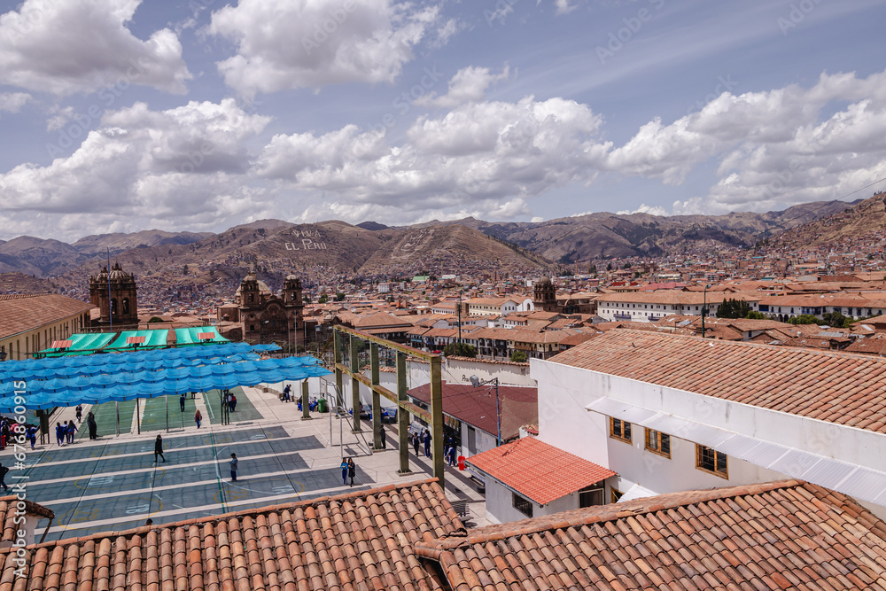 Obraz premium vista da cidade de Cusco, Peru