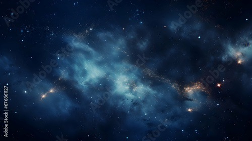 Galaxy with stars and space dust in the universe galaxy Generative Ai.