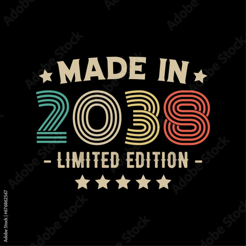 Made in 2038 limited edition t-shirt design