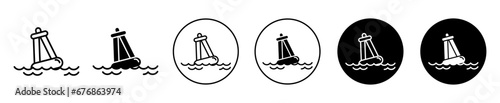 Buoy vector icon illustration set photo